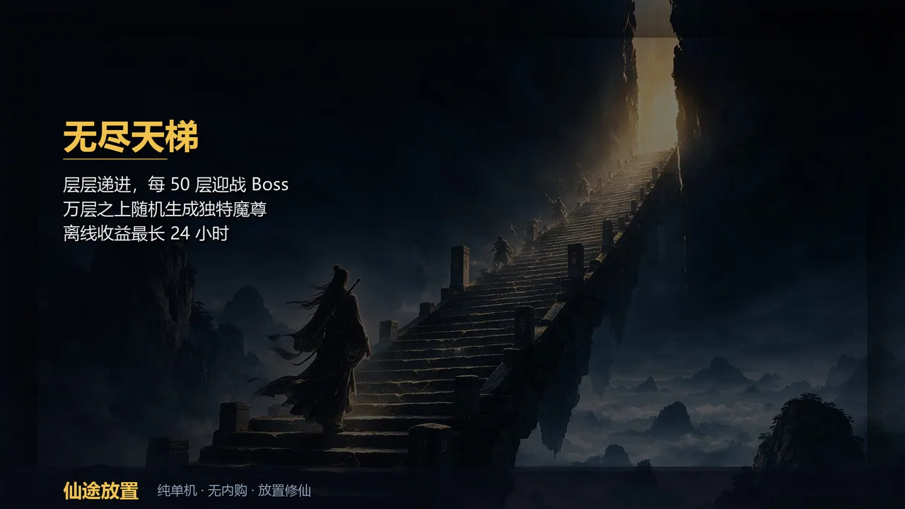 仙途放置 无尽天梯和完美装备 截图 2